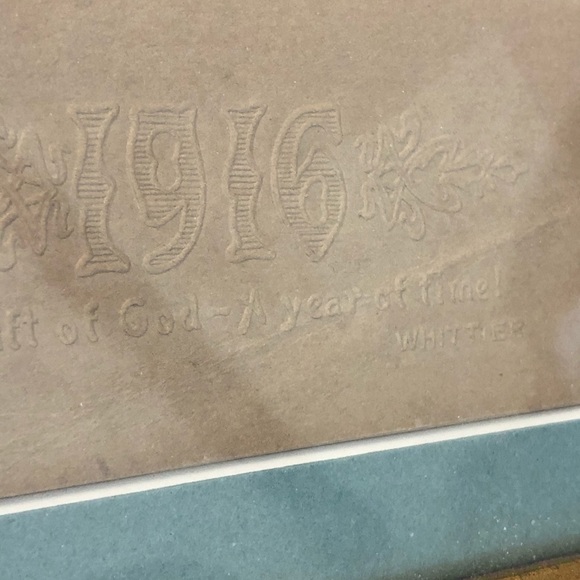 ANTIQUE FRAMED ADVERTISING CURRIE HARDWARE HAIDEE CALENDAR 1916 - Picture 4 of 8